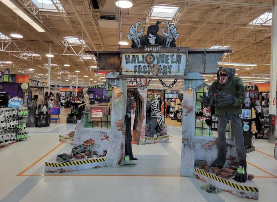 Spooky Setup at Popular Halloween Store Spirit Halloween in Wellington, Florida