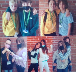 Best Friend Collage with Bryce King and Colin Crow, Hudson Stitt and Gabriel Esteves, BellaDonna Petersen and Sophia Nelson, Rebeca Munoz and Alana Maraboto Perez, and Hannah Pardo and Carys Coleman.