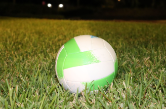 Volleyball in grass