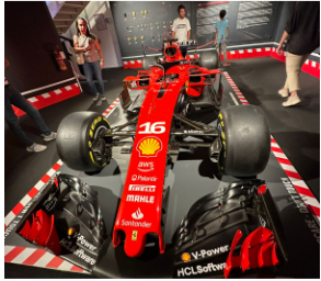 a Formula 1 car is shown above.
Photo taken by Catalina Lloret

