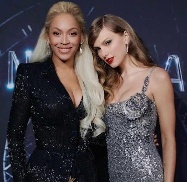 Taylor Swift and Beyonce at the Renaissance movie premiere