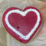 Picture of a heart-shaped cookie