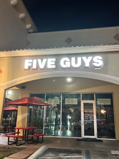 Outside of Five Guys, the location of one of the spirit nights Wellington Landings is hosting