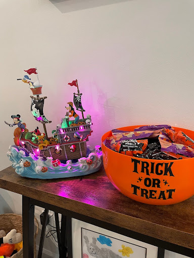 Picture of Halloween snacks and decorations