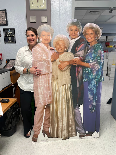 Mrs. Donaldson and the Golden Girls cut out.