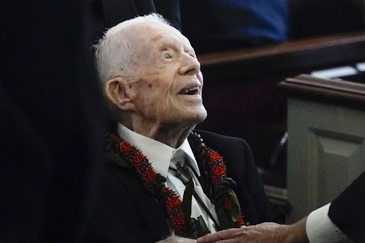 Photo of Jimmy celebrating his 100th birthday.
Photo from apnews.com
