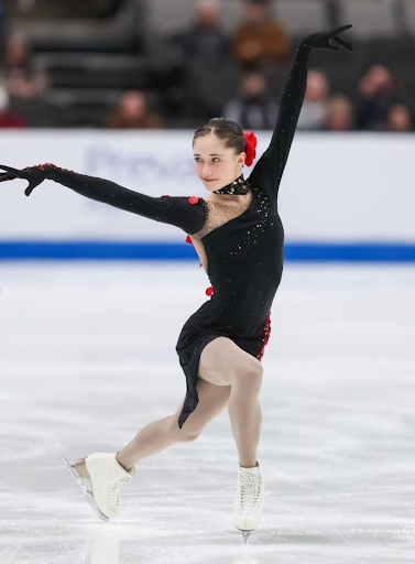 Picture of a girl figure skating