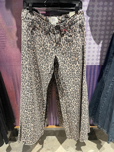 Leopard pants.