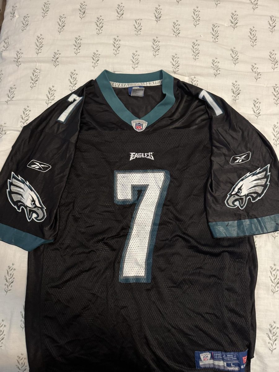 A photo of an Eagles jersey.