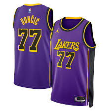 Picture of Luka Doncic's Lakers jersey.