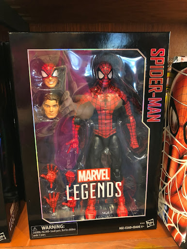 A picture of a Spiderman figurine.