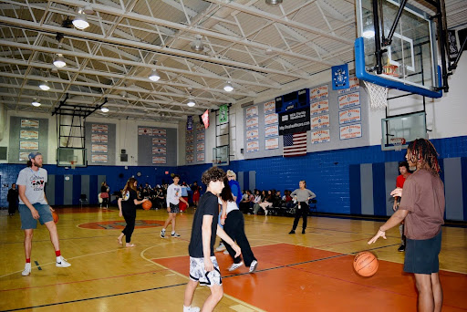 WLMS Students vs. Teacher basketball game