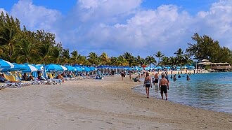 A beach in the Bahamas