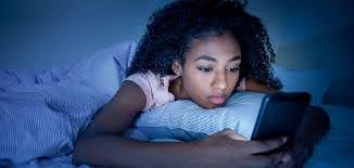 Teen using social media