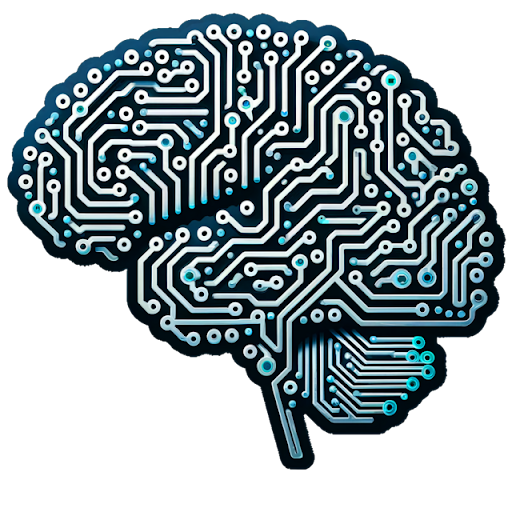  Photo of a circuit board in the shape of a brain