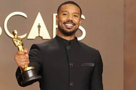Jordan with his Oscar