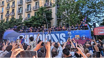 Picture of FC Barcelona Celebrating